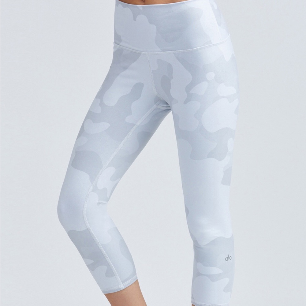 Alo white camo leggings